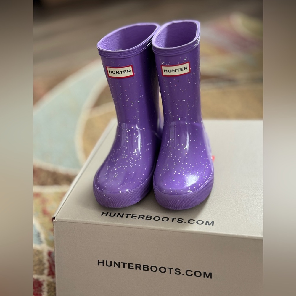 Hunter Lavender Speckled Boots